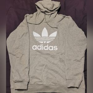 Grey adidas hoodie large
